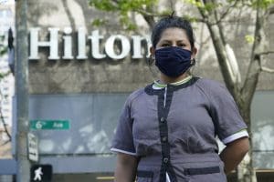 Hilton Hotel housekeeper Sonia Guevara