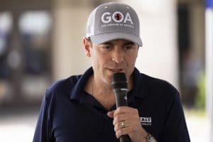 evada Republican candidate for U.S. Senate Adam Laxalt speaks at the Gun Owners of America 2A Freedom Rally at the Pro Gun Club near Boulder City, Nev., on Saturday, May 28, 2022.