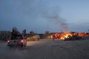 Burn pit in Afghanistan