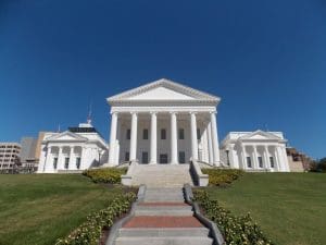 The Virginia State Capitol in Richmond, VA