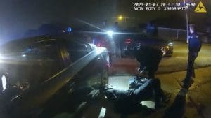 A still from video released on Jan. 27, 2023, by the City of Memphis, shows Tyre Nichols being treated by paramedics after a brutal attack by five Memphis police officers on Jan. 7, 2023, in Memphis, Tenn. Nichols died on Jan. 10.