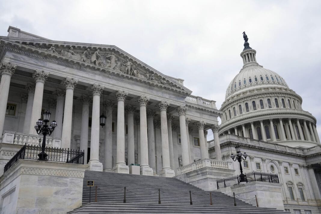 The House side of the U.S. Capitol on Washington, Monday, Feb. 6, 2023.