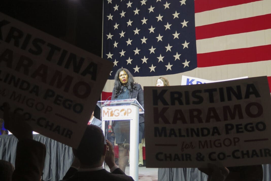 Michigan Republicans select election denier Kristina Karamo as state party chair