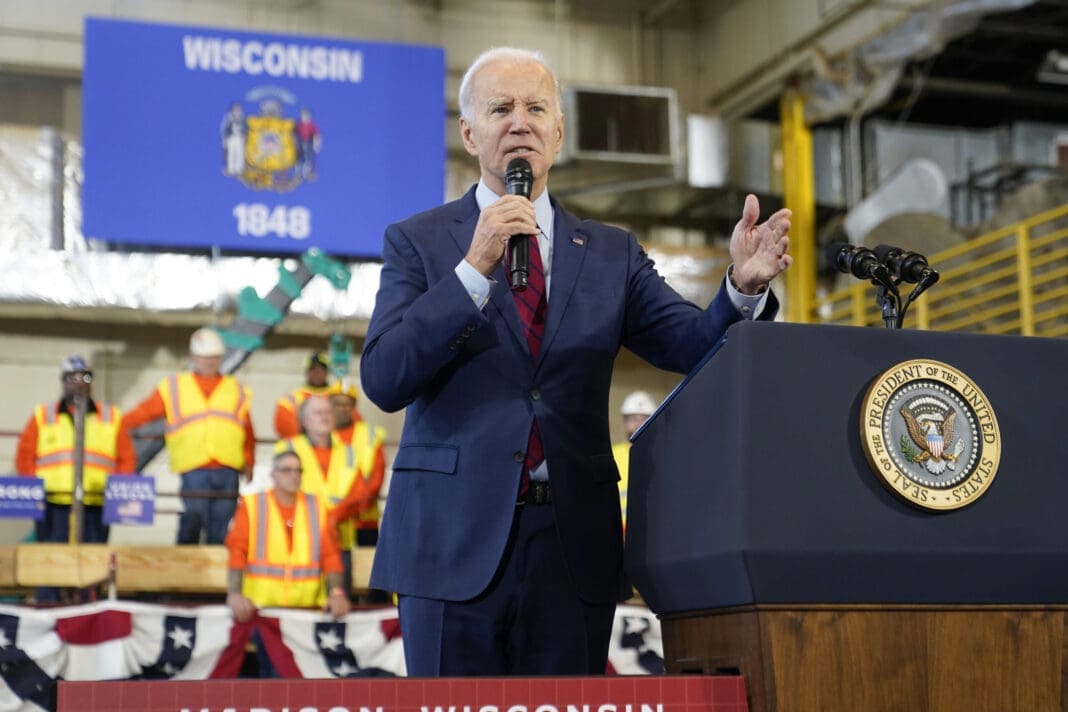Progressive group launches six-figure ad campaign to highlight Biden’s accomplishments