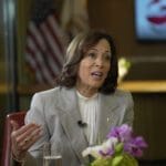 Harris calls for legal accountability for Republican efforts to undermine democracy